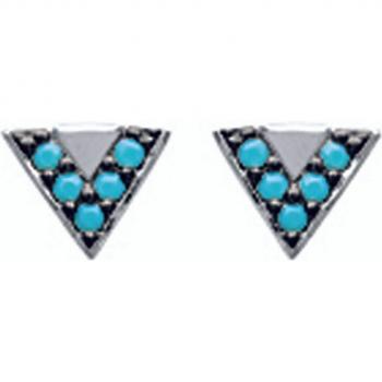 Accessori Turchesi per Orecchie in Argento Rodiato