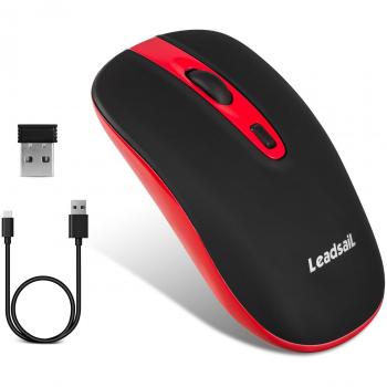 2.4G Wiederaufladbare Maus mit 5 DPI-Einstellungen und USB-Kabel