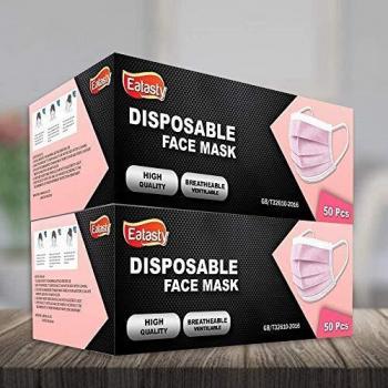 100 Packs Disposable Face Masks