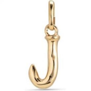 Charme or 18 carats avec lettre J