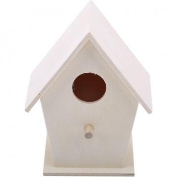 Cage suspendue chic, habitat d’oiseaux en bois