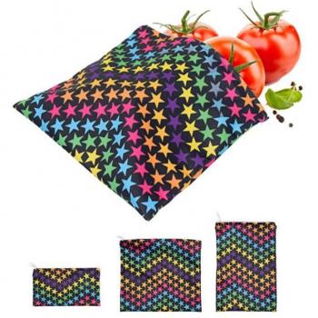 3-Pack Waterproof Reusable Snack Bags