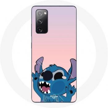 Cover protettiva Samsung Galaxy S20 FE “Stitch – Il naso in alto” colore rosa