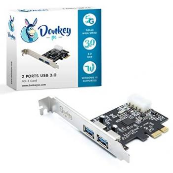 Contrôleur PCI-E 2 Ports USB 3.0 Donkey PC