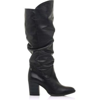 Botas MTNG Tacón Negro con Cremallera