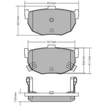 Metzger Bremsbeläge hinten Nissan