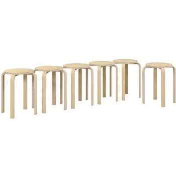 Ensemble de tabourets ronds sans dossier
