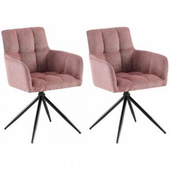 Lot de Chaises de Salle à Manger Jonah en Tissu