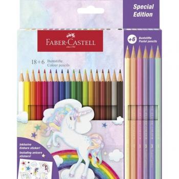 Set Unicornio Faber‑Castell 24 tonos