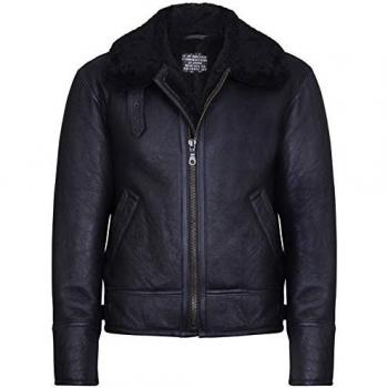 Infinity Leather Men's B3 WWII Sheepskin Aviator Jacket