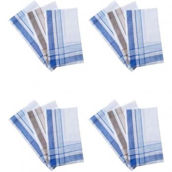 Mouchoirs Doux Blancs – Pack 12 (39 × 39 cm)