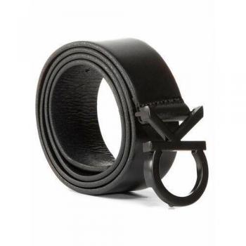 Ceinture Calvin Klein 3,5 cm en cuir noir avec boucle logo