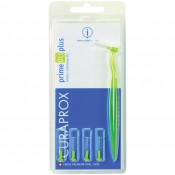 Curaprox Prime 11 Plus Scovolino Interdentale Colore Verde 5 pezzi + Manico