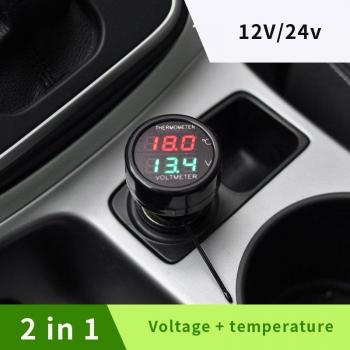 Affichage numérique de tension et température pour voiture