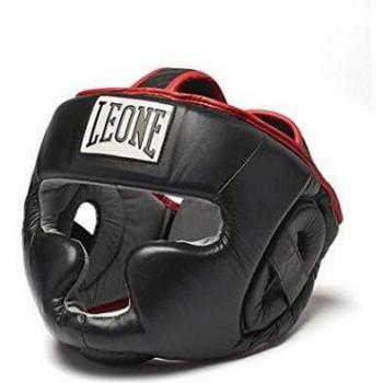 Leone 1952 Full Cover Helm für Erwachsene, Schwarz, L