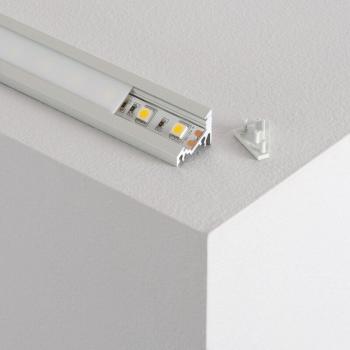 Eckprofil Aluminium 1m für LED-Streifen bis 10mm
