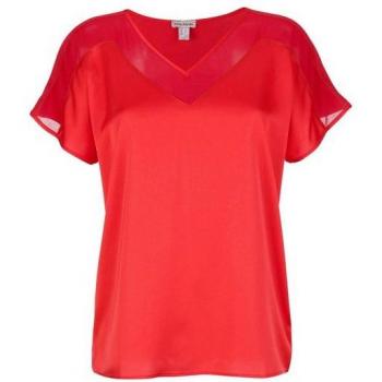 Alba Moda Damen-Shirt mit Spitzen-Ausschnitt