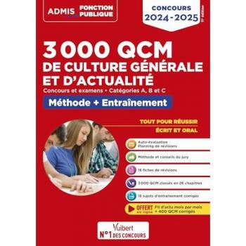 3000 QCM de culture générale et d'actualité