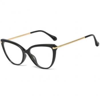 Photochromic Cat Eye Glasses for Women with TR90 Square Frame and UV400 Protection