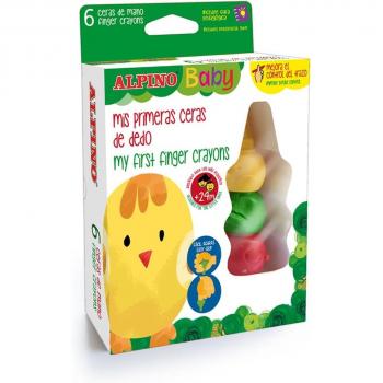 Estuche 6 ceras de mano alpino baby