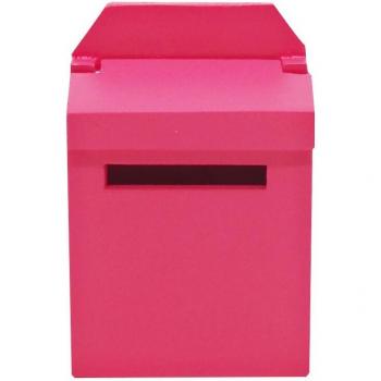 1/12 Scale Solid Color Wooden Mailbox for Dollhouse and Fairy Garden