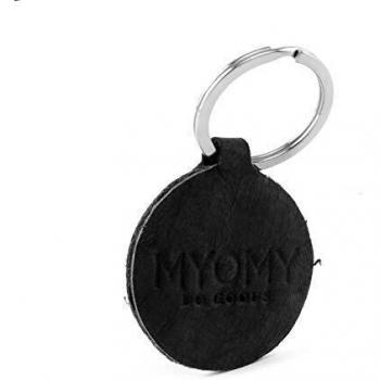 Myomy Schwarz: Schlüsselanhänger „Blumenlicht“