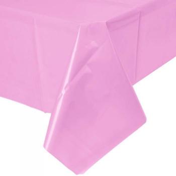 Couverture de table en plastique rose bonbon pour événements
