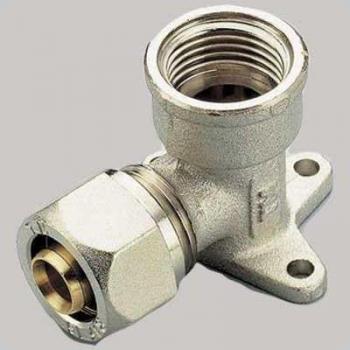 Raccordo curvo TIEMME femmina flangia 20 x 1/2