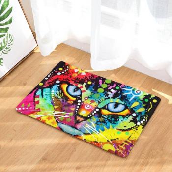 Cat Design Kitchen Carpet