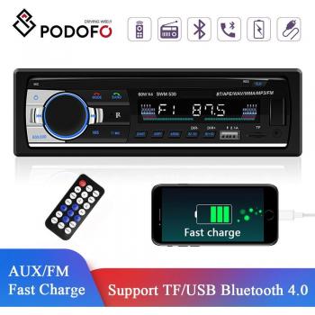 Podofo Radio FM Digital con Control Remoto y Reproductor MP3