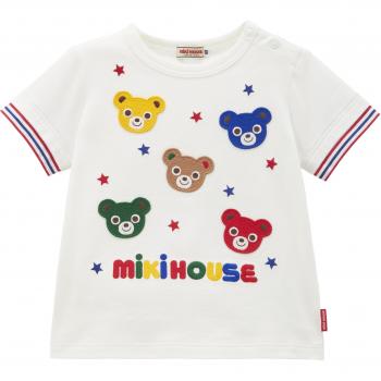 Camiseta MIKI HOUSE blanca para niñas y niños
