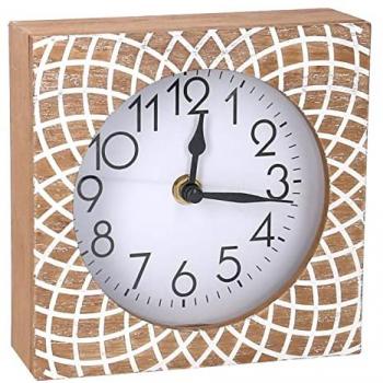 Legno Marrone: Orologio Quadruplo 15 cm × 5 cm