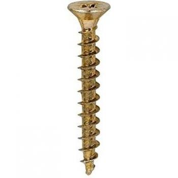 TIMCO Solo Woodscrews 5.0 x 40 mm-Pozi-Countersunk Head-Yellow-(Box 200) -50040SOLOB, 5.0 x 40mm, 200 Count (Pack of 1)