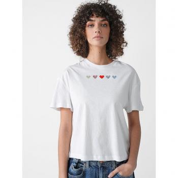 RICH & ROYAL T-Shirt für Frauen, Farbe Weiß, Größe M