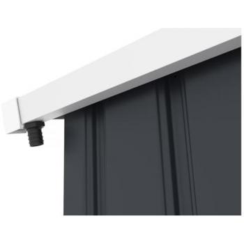 Capanno Giardino Grondaia Habitat et Jardin – Metallo Zincato, 3 m, 6‑13 m², colore grigio
