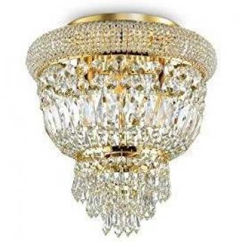 Netlighting Dubai 3 Light Ceiling Light Chandelier Brass E14