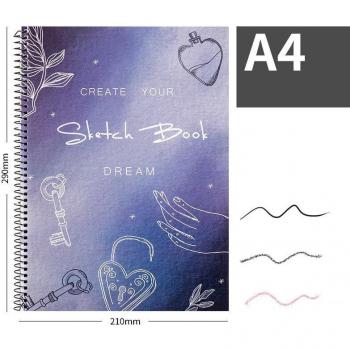 Cuaderno de Dibujo Artístico Yisuremia Kawaii A4