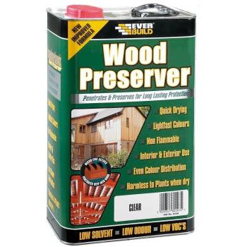 EVERBUILD LUMBERJACK WOOD PRESERVER CLEAR 1L