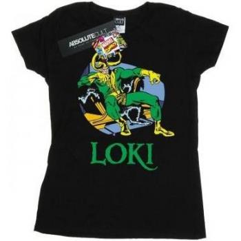 Camiseta de Algodón Marvel Loki para Chicas