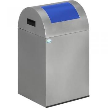 VAR Selbstlöschender Wertstoffsammler 43 l, silber/blau
