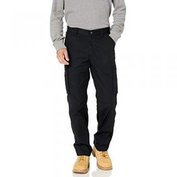 Carhartt Outdoor-Baumwollhosen – Ripstop‑Stil, Schwarz – W34 / L32