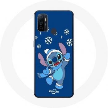 Oppo A53 Case with Stitch and Snowflakes