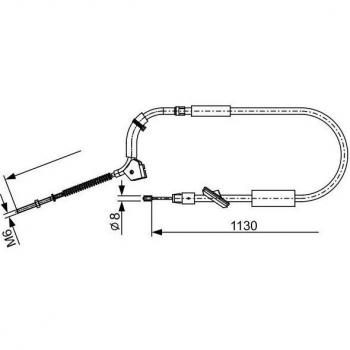 Tirette de Frein de Parking BOSCH 1 987 482 490