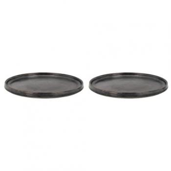 Duo d'assiettes plates Fjord en porcelaine