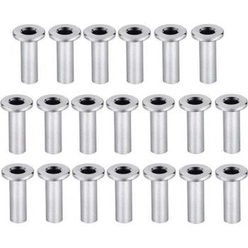 Kit de 20 fundas protectoras de acero inoxidable T316 para barandillas de cable