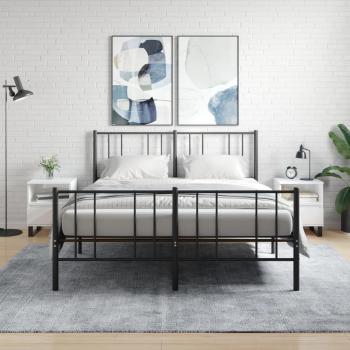 Bedside Cabinet White 40x35x50 cm vidaXL Engineered Wood
