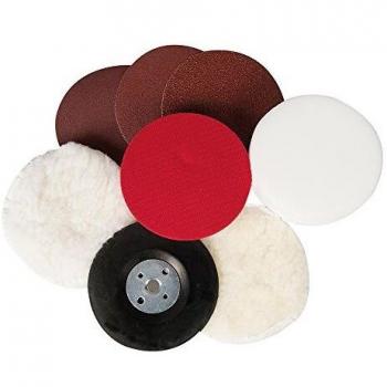 HBM 180 mm Polierset mit 8‑teiligem Zubehör