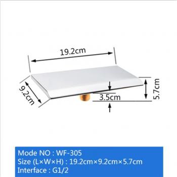 Square Waterfall Bathtub Faucet Diverter