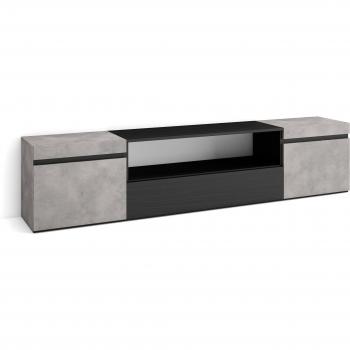 Banc Télé Ciment 200x35x45cm pour salons modernes