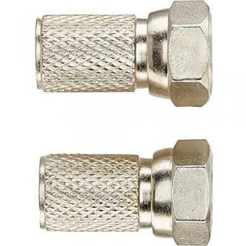 Schwaiger F-Stecker vergoldet